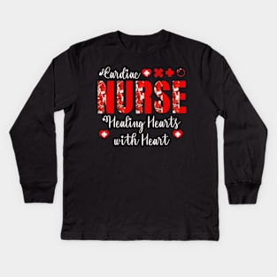 Cardiac nurse healing hearts with heart Kids Long Sleeve T-Shirt